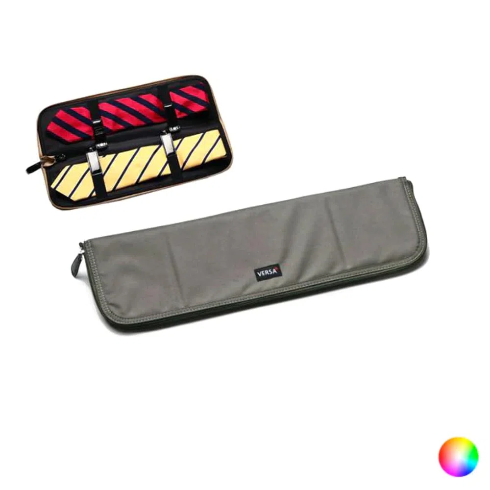 VERSA Corbatero Beige Estuche para Corbatas, 40 cm, Multicolor