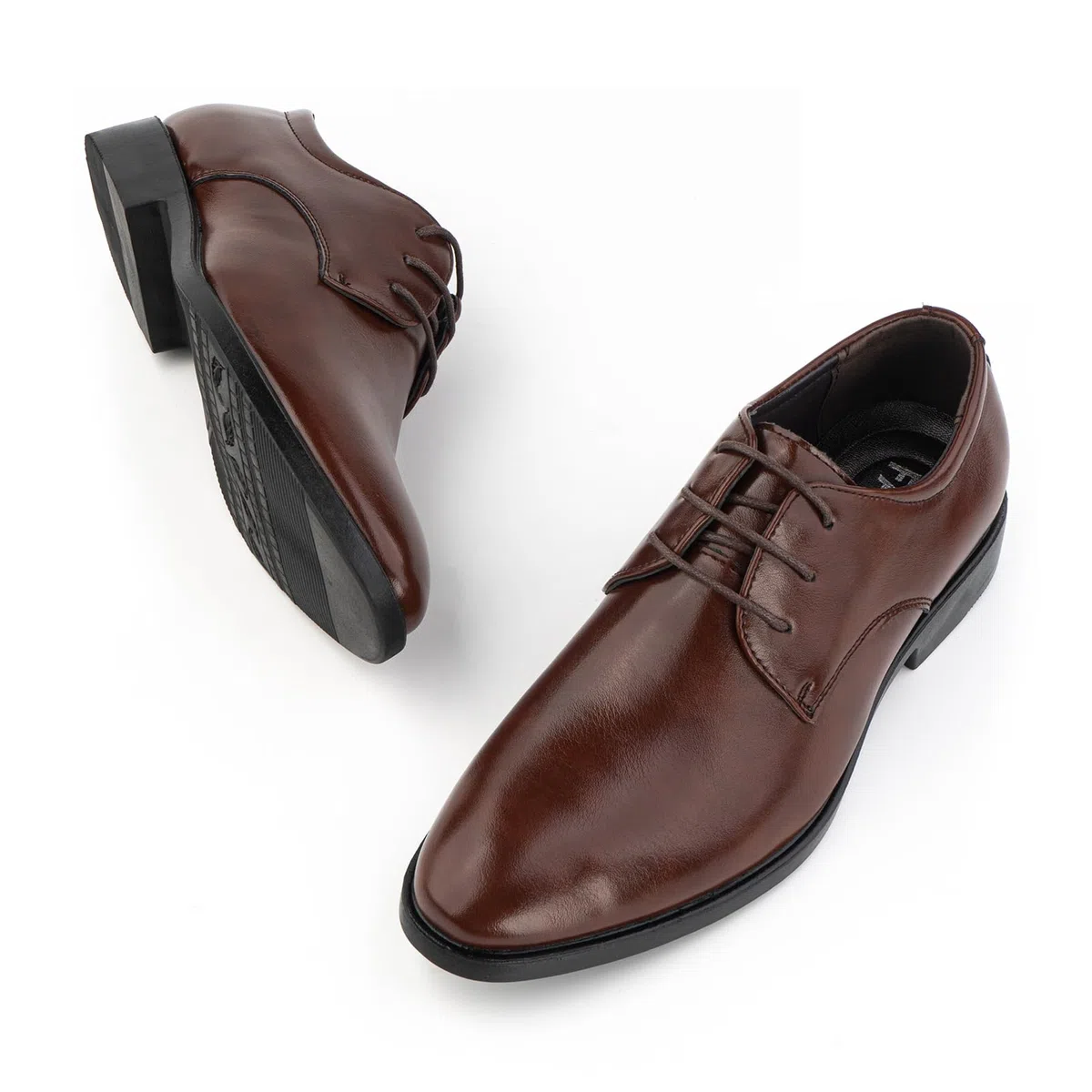 Hitmars Zapatos Oxford Hombre Zapatillas Vestir Derby Zapatos Boda Brogues Zapatos de Vestir Formales Cordones Clásico Zapatos Traje Marrón 43 EU