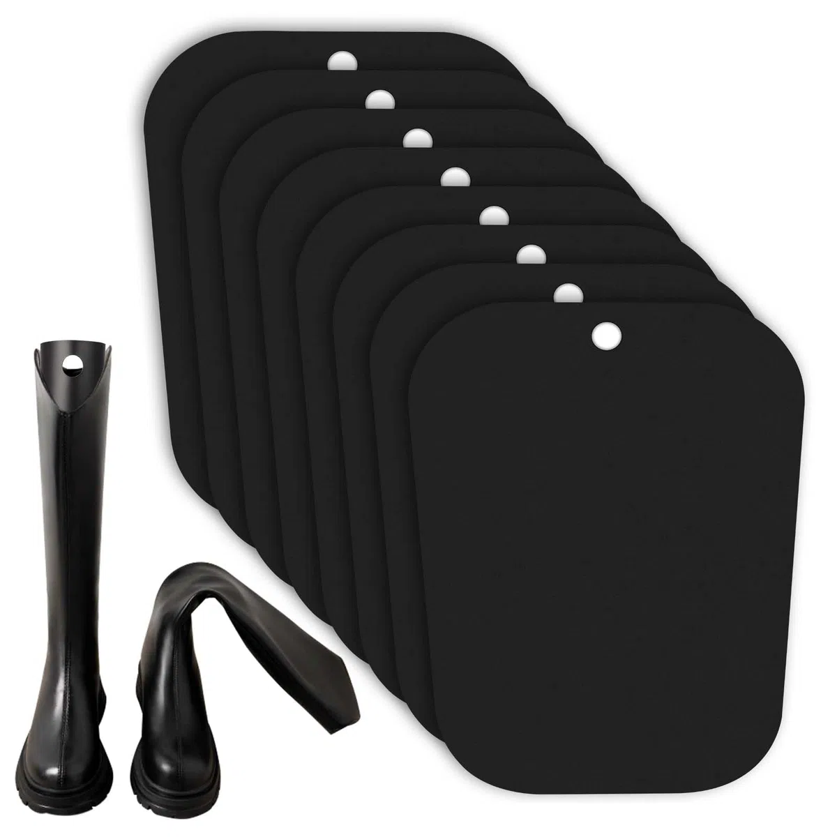 8 piezas de moldeador de botas para mujer, tensor de botas de plástico, soporte alto para botas para hombre y mujer, insertos de forma para botas, soporte y soporte para un agarre óptimo,