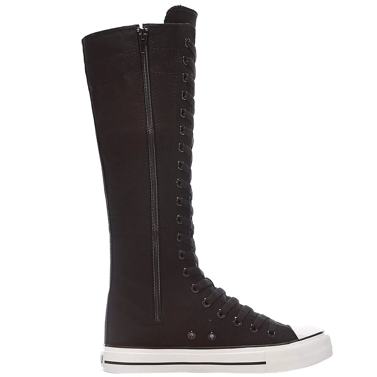 Mujer Moda Lona Botas de Baile Rodilla Alta Botas de Ciclismo Chicas Lujosa Zapatos Escolares