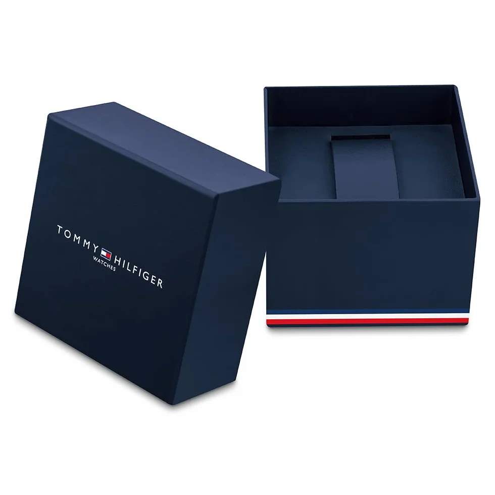 Tommy Hilfiger Reloj Analógico de Cuarzo Multifunción para Mujer con Correa de Acero Inoxidable