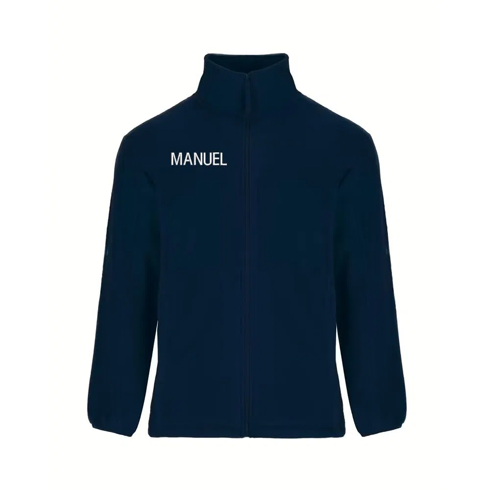 Forro Polar Bordado Hombre Personalizado. Modelo LÍNEA DE Vida-CORAZÓN. Ideal para Sanitarios. Regalos Personalizados. con Cremallera y Bolsillos. Regalos TPMAS