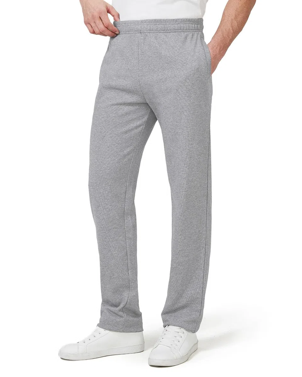 Zylioo Pantalones deportivos extralargos con bolsillos para hombre de más de 6 pies, parte inferior abierta, pantalones deportivos de pierna ancha para hombres altos