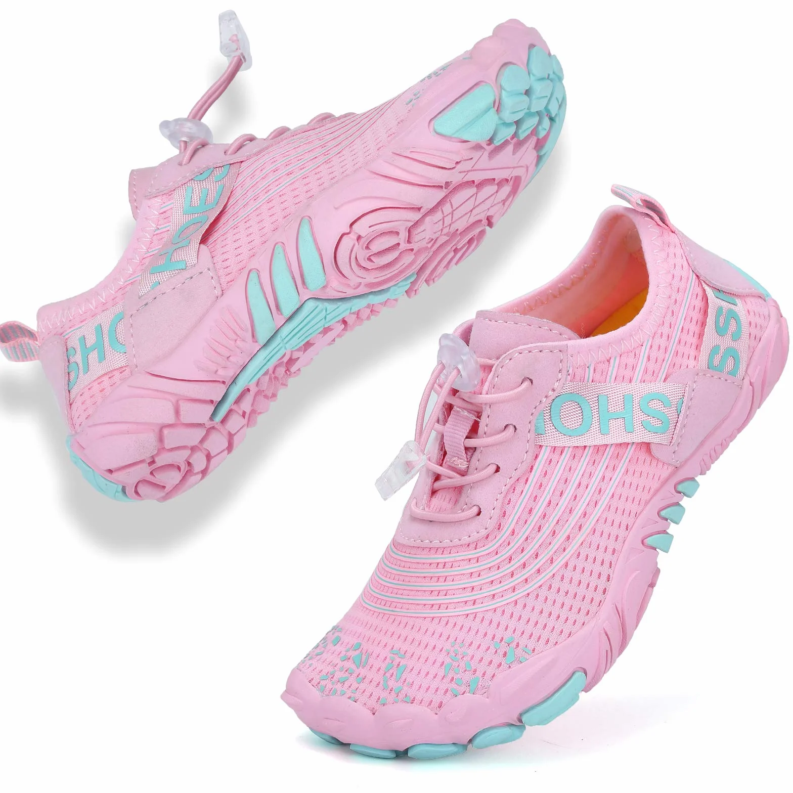 DimaiGlobal Calzado Descalzos Niñas Niños Zapatillas de Trail Running Barefoot Secado Rápido Zapatos de Agua Transpirable Antideslizante para Playa 33EU Rosa