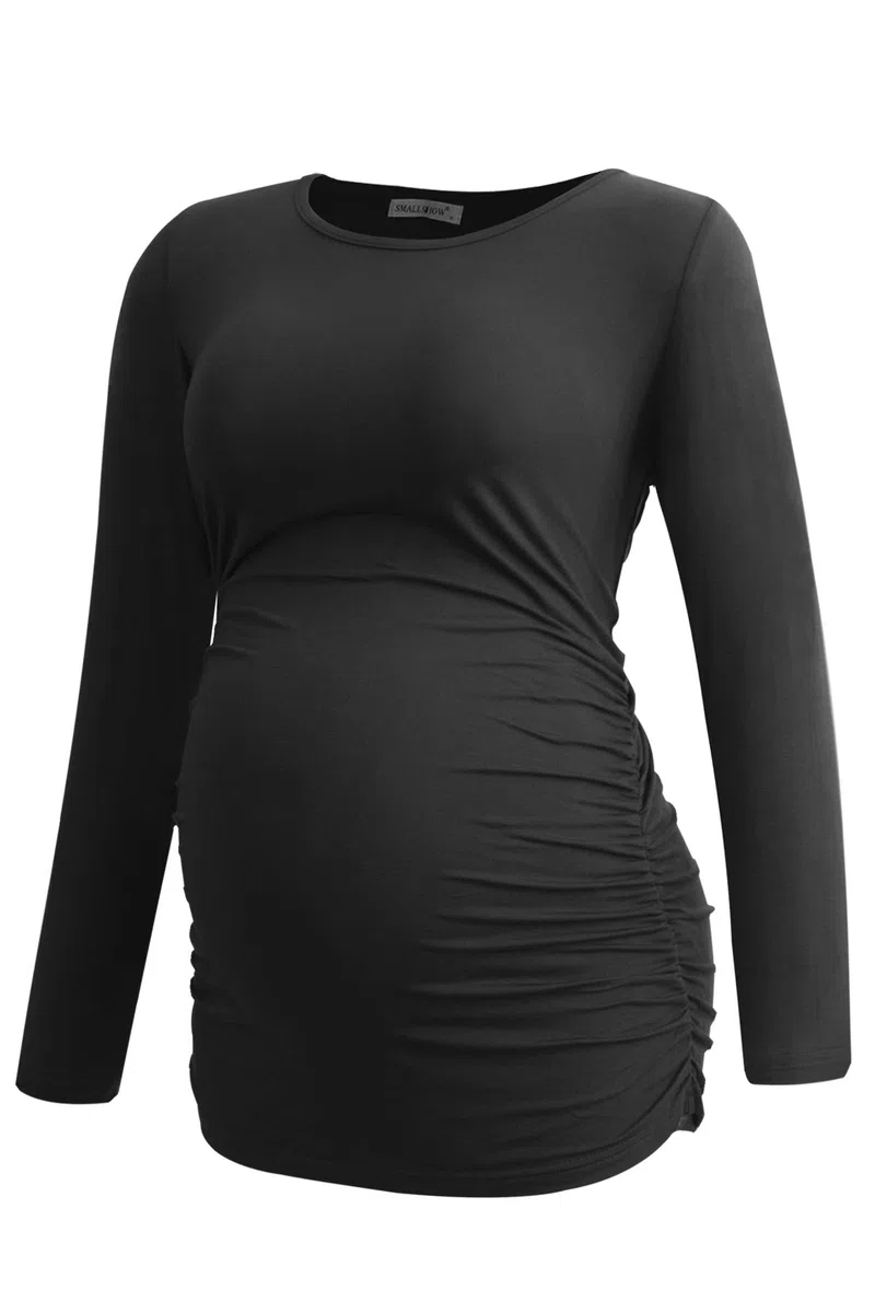 Smallshow Ropa Premama Mujer Manga Larga Camisetas Embarazadas de 3 Piezas