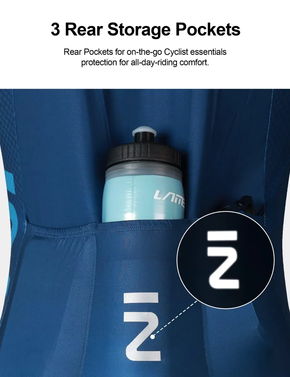 INBIKE Maillot de Ciclismo Manga Larga para Hombre Transpirable y Ligera con Tejido Antideslizante de 4.5 cm para Andar en Bicicleta Senderismo y Fitness MZLS