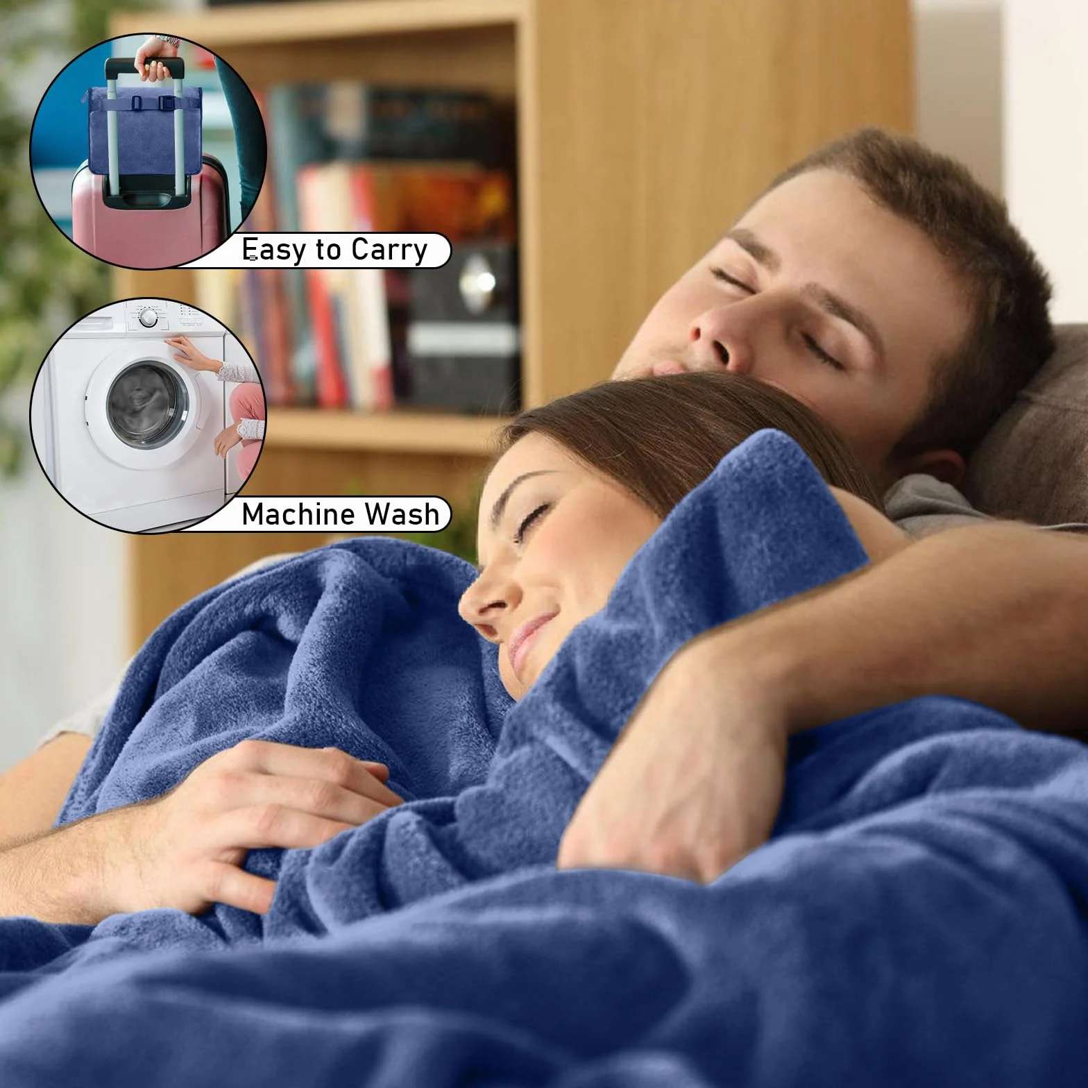 BAIFULAI Manta de viaje para avión, almohada 2 en 1, manta de avión, ultraligera, cálida, con antifaz para dormir y tapones para los oídos, cojín transformador, gadgets de viaje para vacaciones,