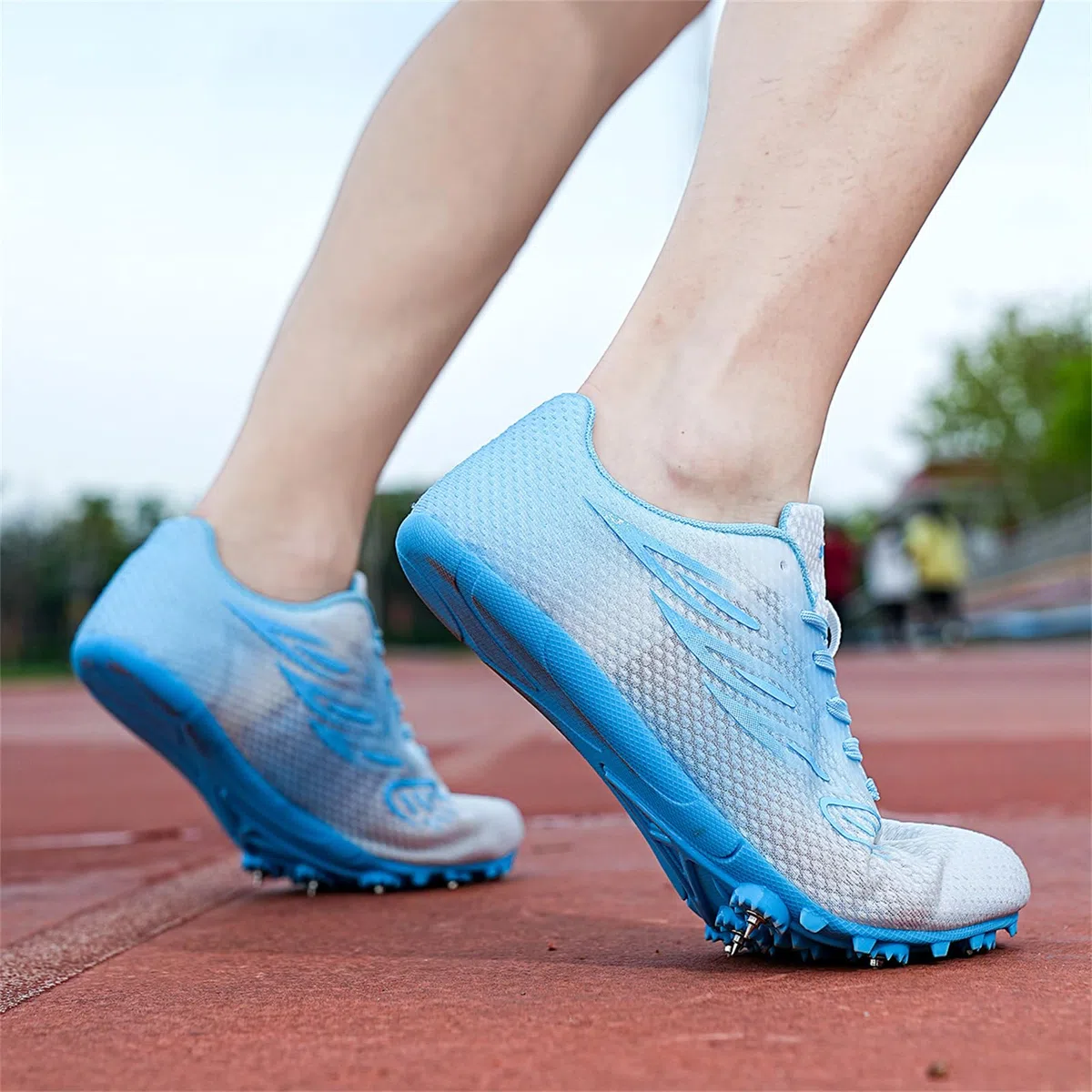 Zapatillas De Atletismo con Clavos Hombre Zapatillas De Carreras De Velocidad Zapatillas para Mujer Y Niño Zapatillas De Salto Ligeras Y Transpirables