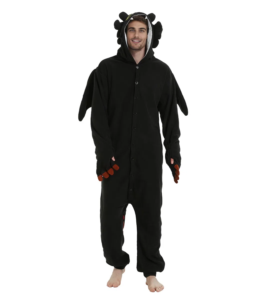 Guturris Unisex Adultos Pijama de Dragón Onesie Animal Disfraz de Halloween Fiesta Cosplay Mono Anime Disfraz de Carnaval