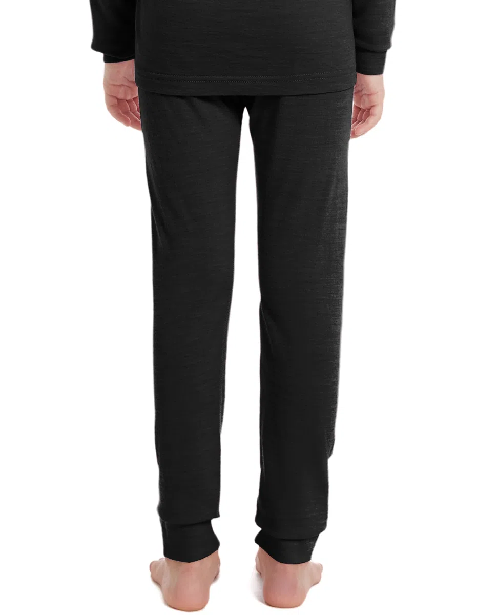 Pantalones de lana merino para niños, leggings térmicos para niñas y niños, ropa interior de invierno unisex