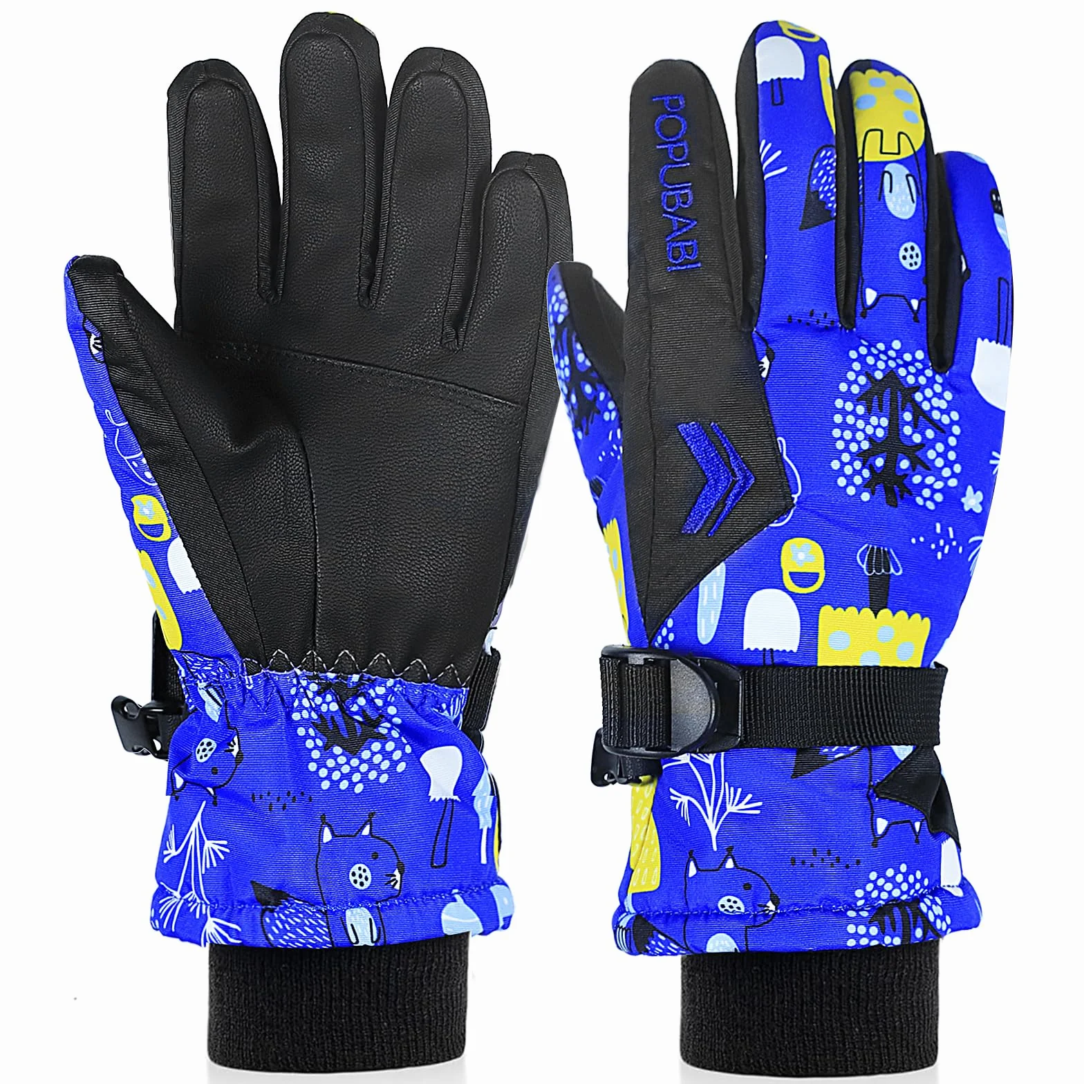 Guantes de Esquí para Niños y Niñas, Impermeables y a Prueba de Viento, Cálidos para Snowboard, Ciclismo y Deportes de Invierno