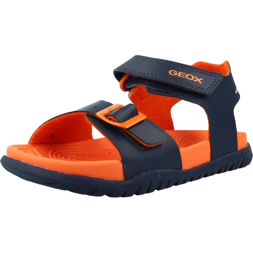 Geox J Sandal Fusbetto Bo, Sandalia, Azul Marino, 36 EU