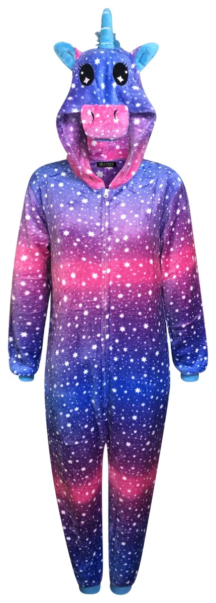 Unicornio Pijamas para Mujer Traje de Dormir Suave para Hombre Regalos para Damas Mono Adulto Animal Disfraz De Vestir