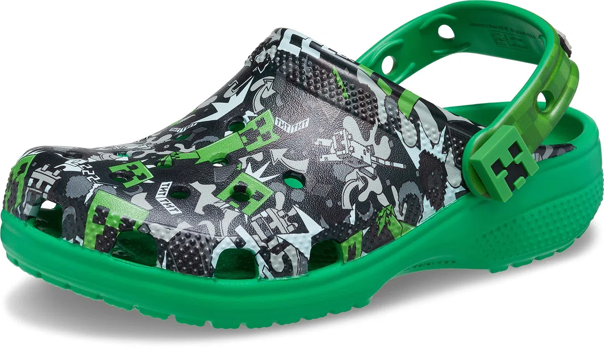 Crocs Unisex Niño Minecraft Classic Clog K Zueco, Multi, 28/29 EU