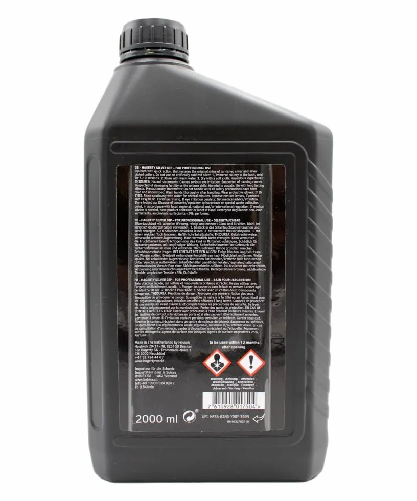 Hagerty Silver Dip – Baño de inmersión para limpieza de plata, 2 litros