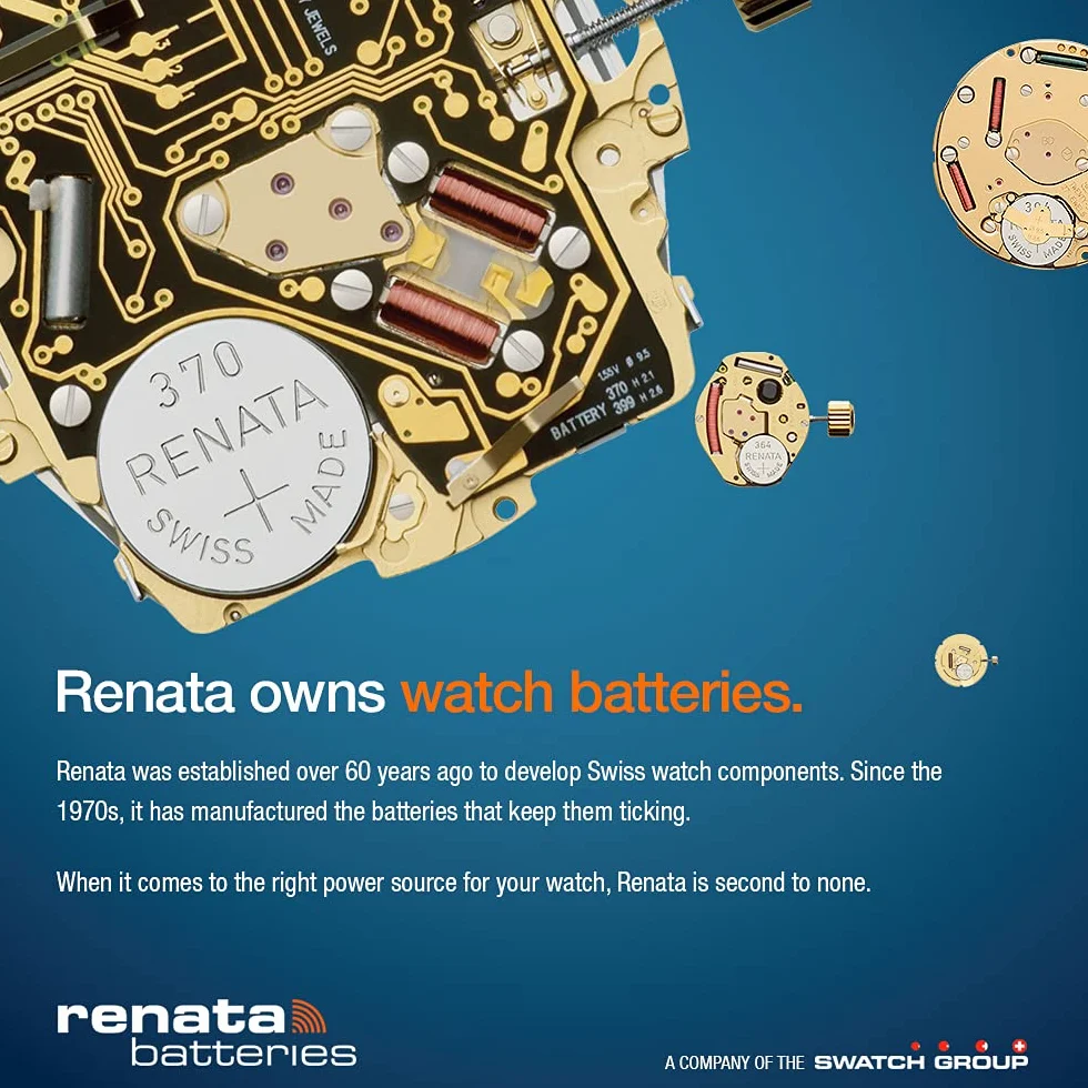 20 Renata 394 Silver Oxide Electronic Zero Mercury Batteries by Renata