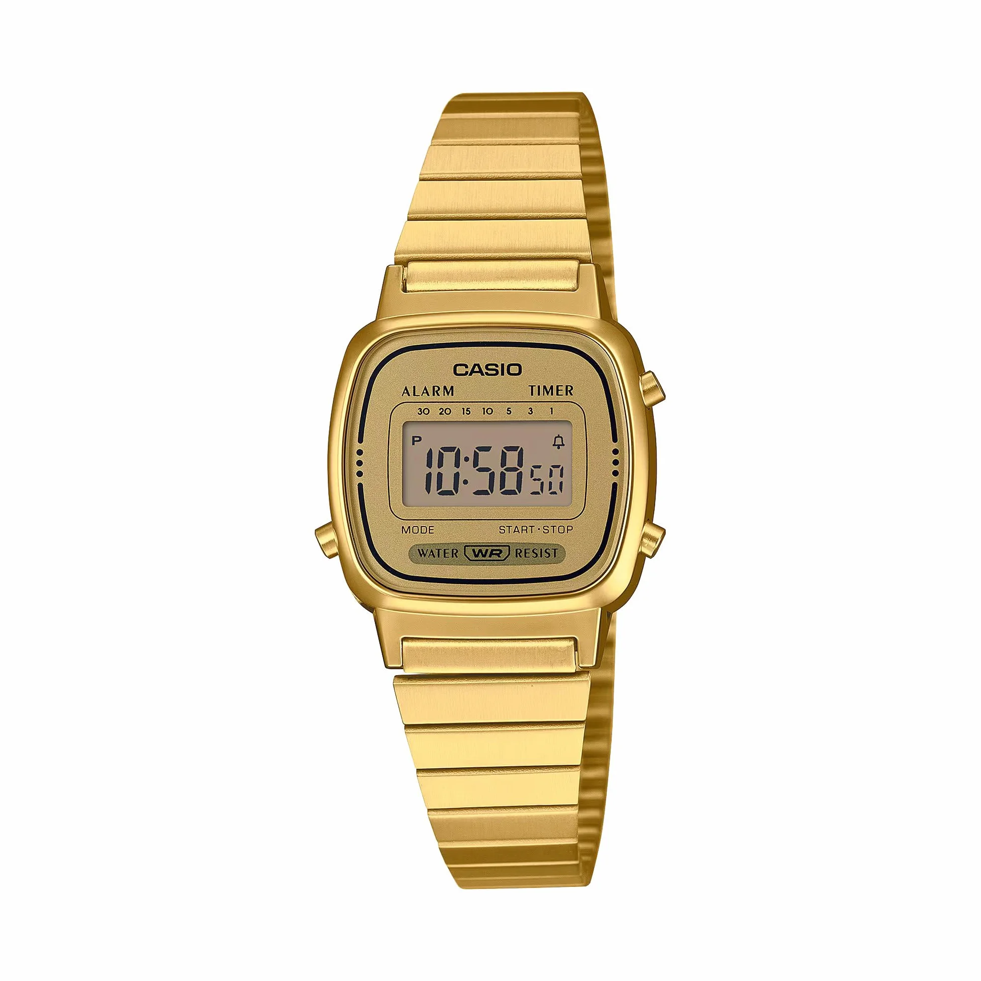 Casio Reloj Mujer Digital Cuarzo con Correa de Acero Inoxidable LA670WGA-9DF
