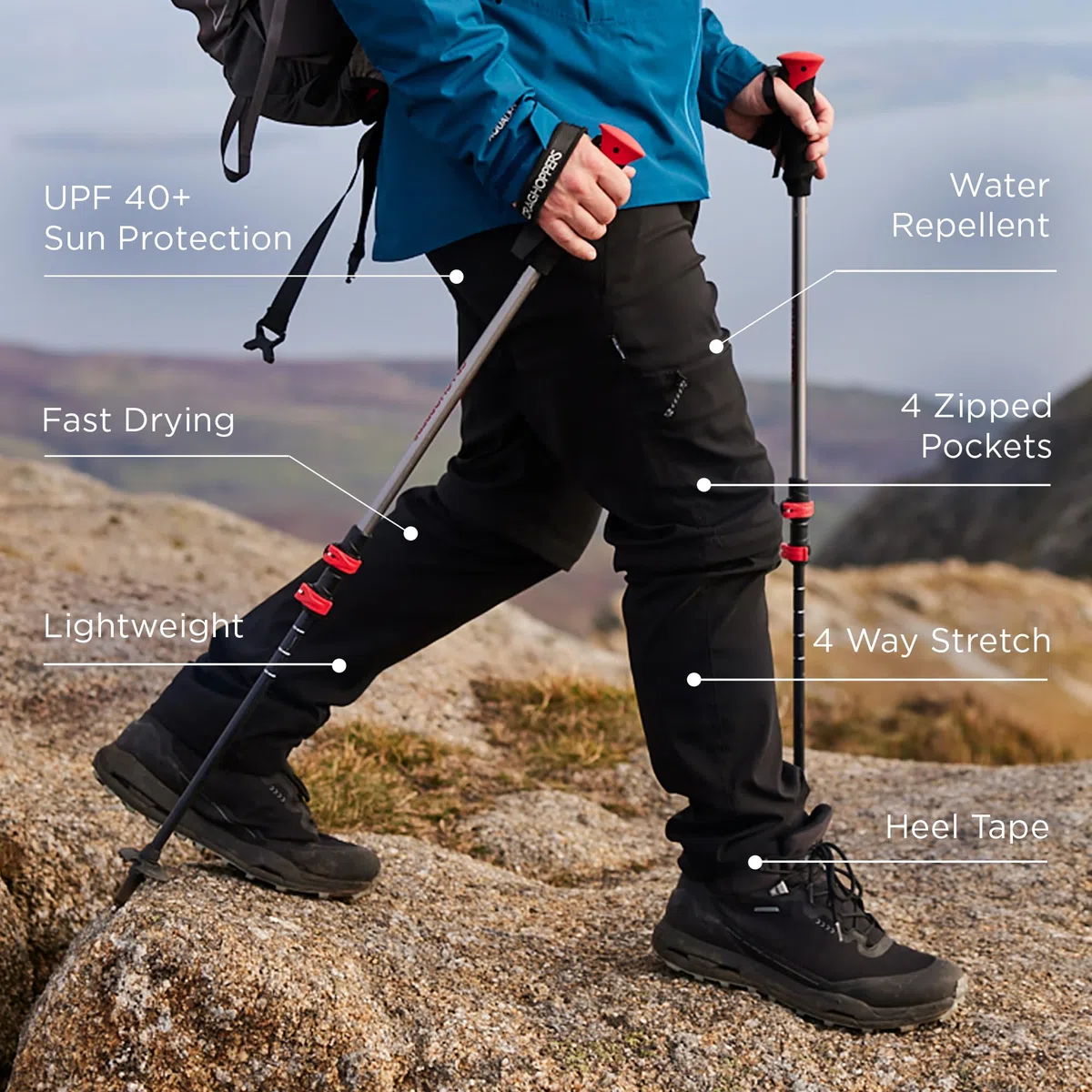 Craghoppers Kiwi Pro Trousers - Pantalones para Senderismo Hombre