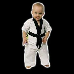 Playwell Artes Marciales Bebé Niño Uniforme de Karate (Traje ) - 1-2 Años