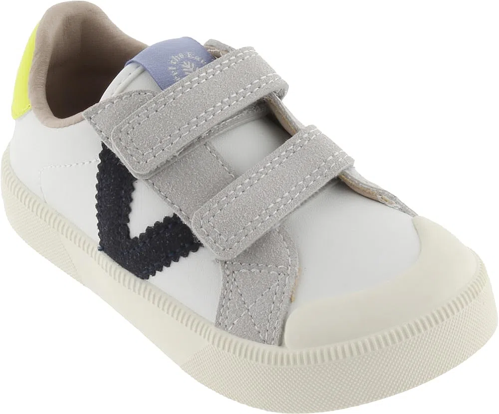 victoria Basket Unisex Oliver Barefoot Efecto Piel & Piezas En Contraste & Tiras Adherentes 1356101 para Niños
