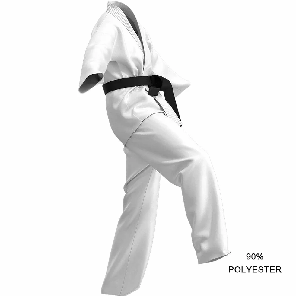 Kimono de Kárate Unisex Niños Uniforme Profesional Karate Basic Traje de Artes Marciales