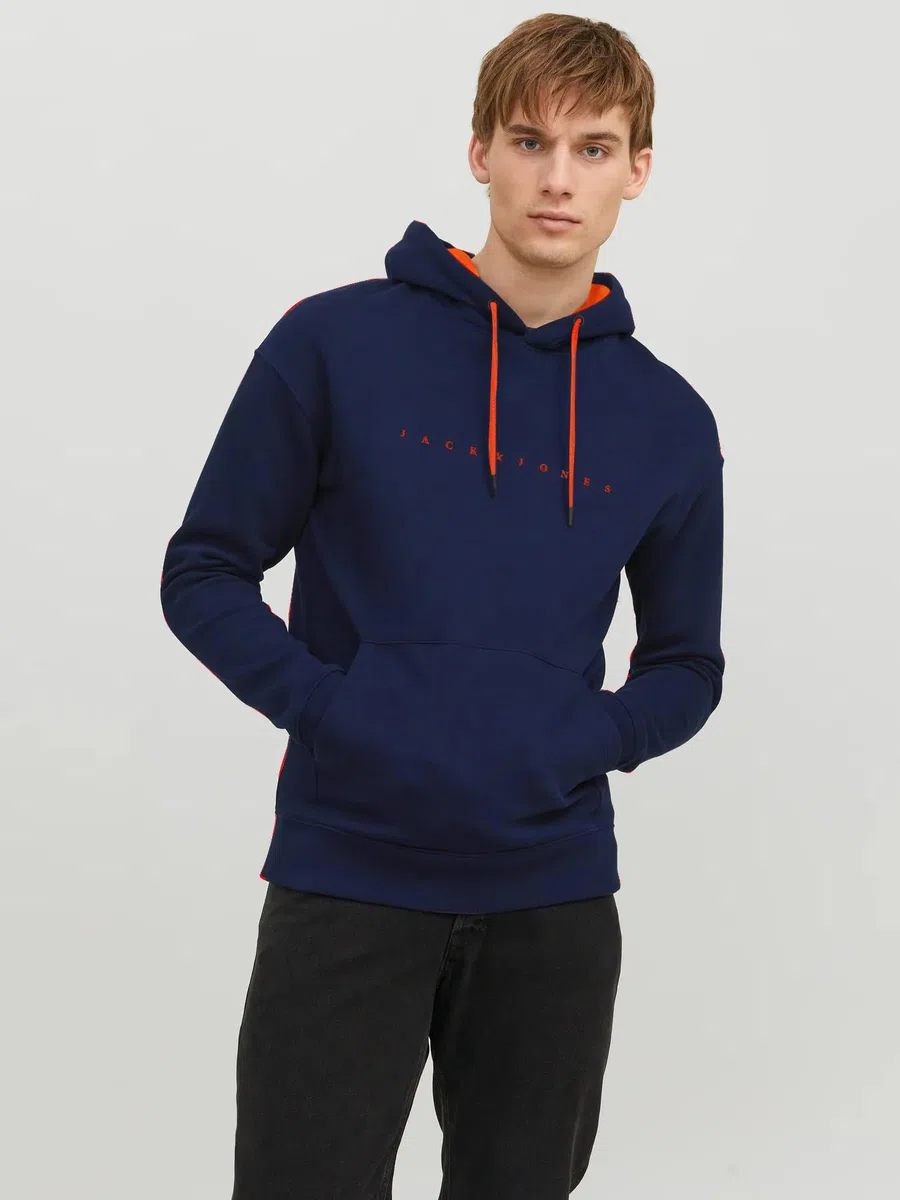 Jack & Jones Sweat Hood Jjestar JJ Sudadera con Capucha Noos Pls para Hombre