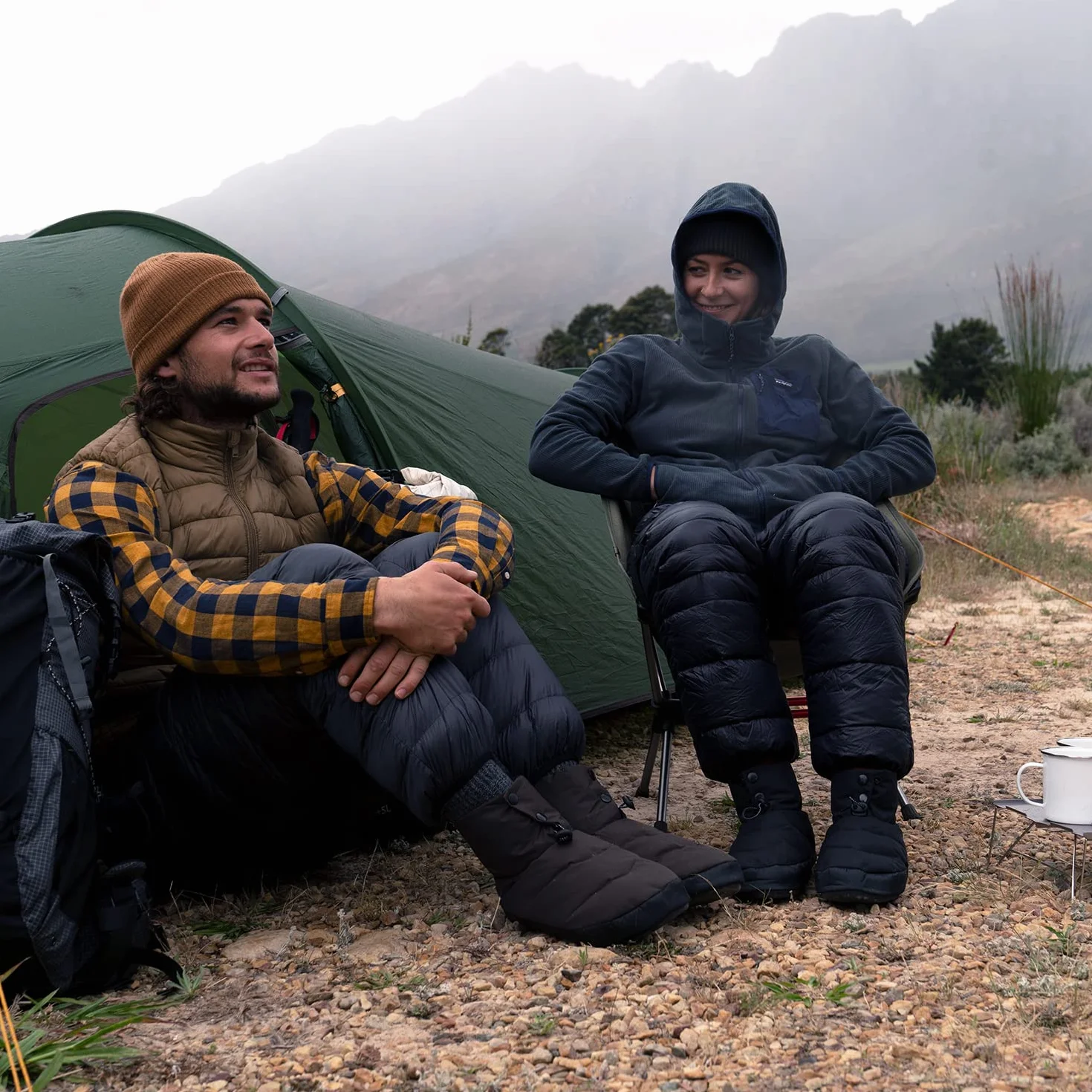 Naturehike Pantalones de Plumón de Invierno Ultraligero Cálido Bolsillo Lateral Pantalones de Terciopelo Hombres Mujeres Impermeable Pantalones de Nieve al Aire Libre Acampar