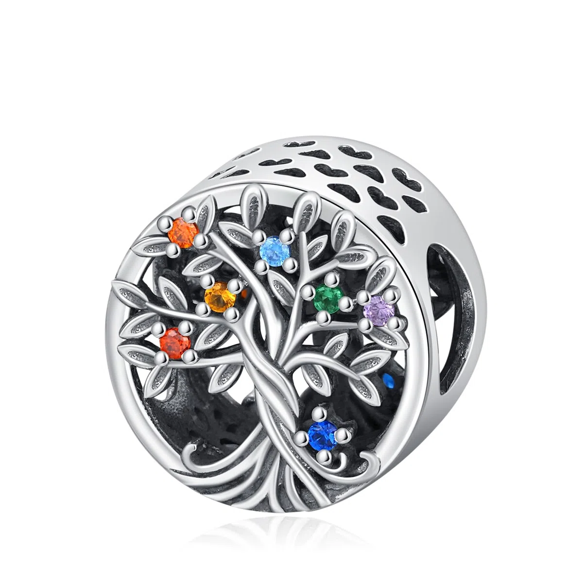 Eusense Abalorios Charm 925 Plata Esterlina Compatible con Pandora Pulsera Europeas Colgantes Día de la madre