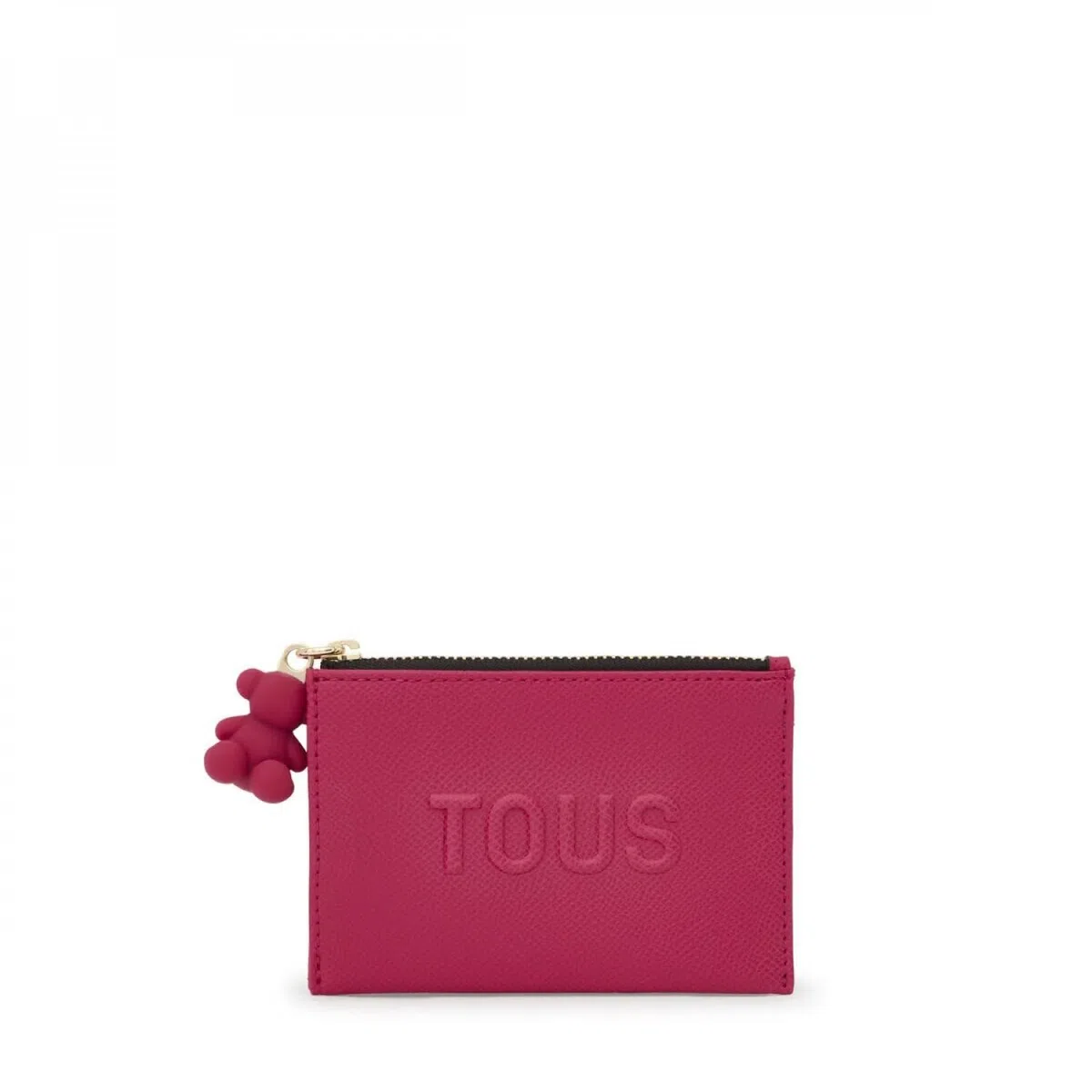 Tous Monedero Tarjetero Fucsia, para Mujer, Medidas 8,5 x 11,7 x 1,5 cm, Colección Tous La Rue New