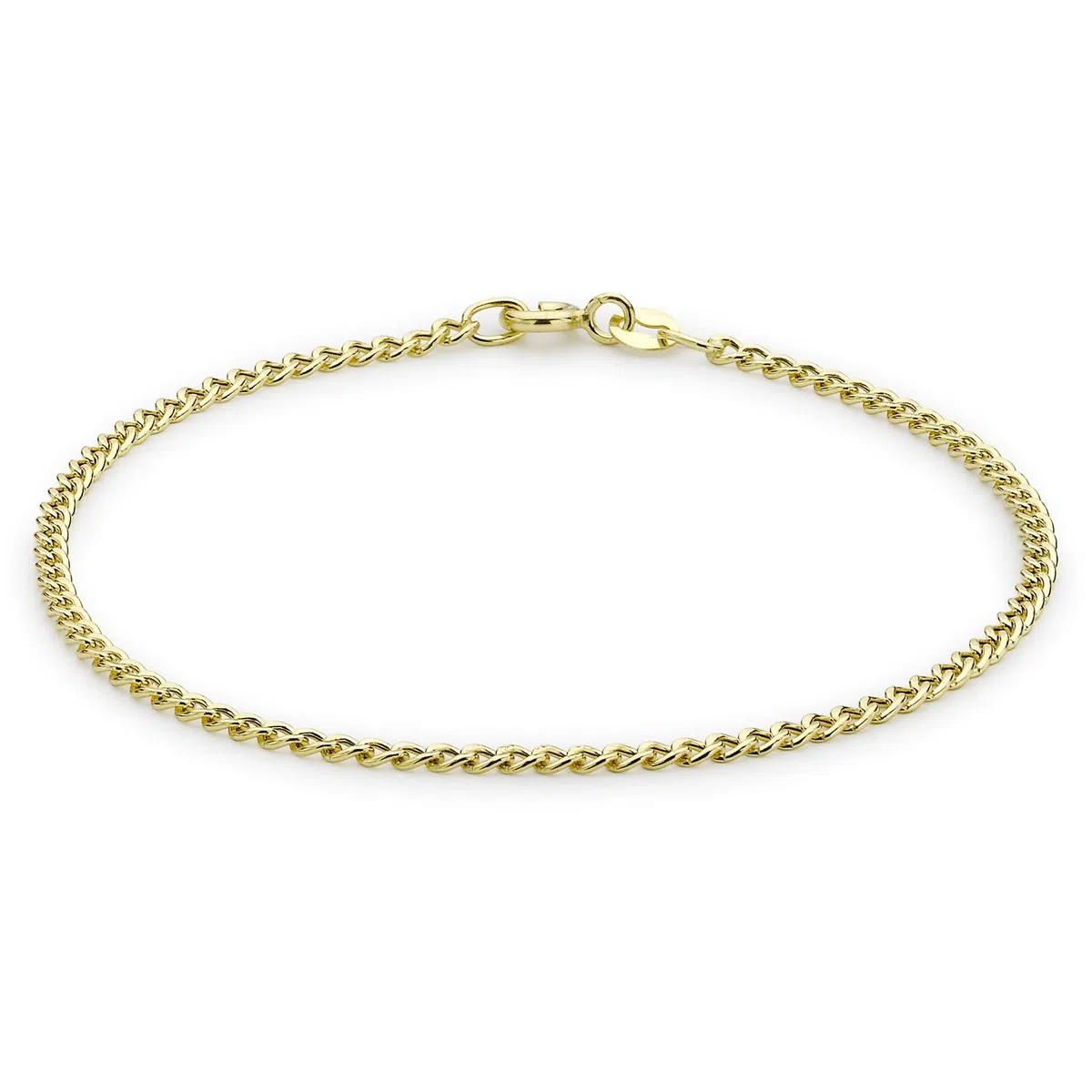 Carissima Pulsera tobillera de mujer con oro amarillo de 9K (375/1000), 24 cm