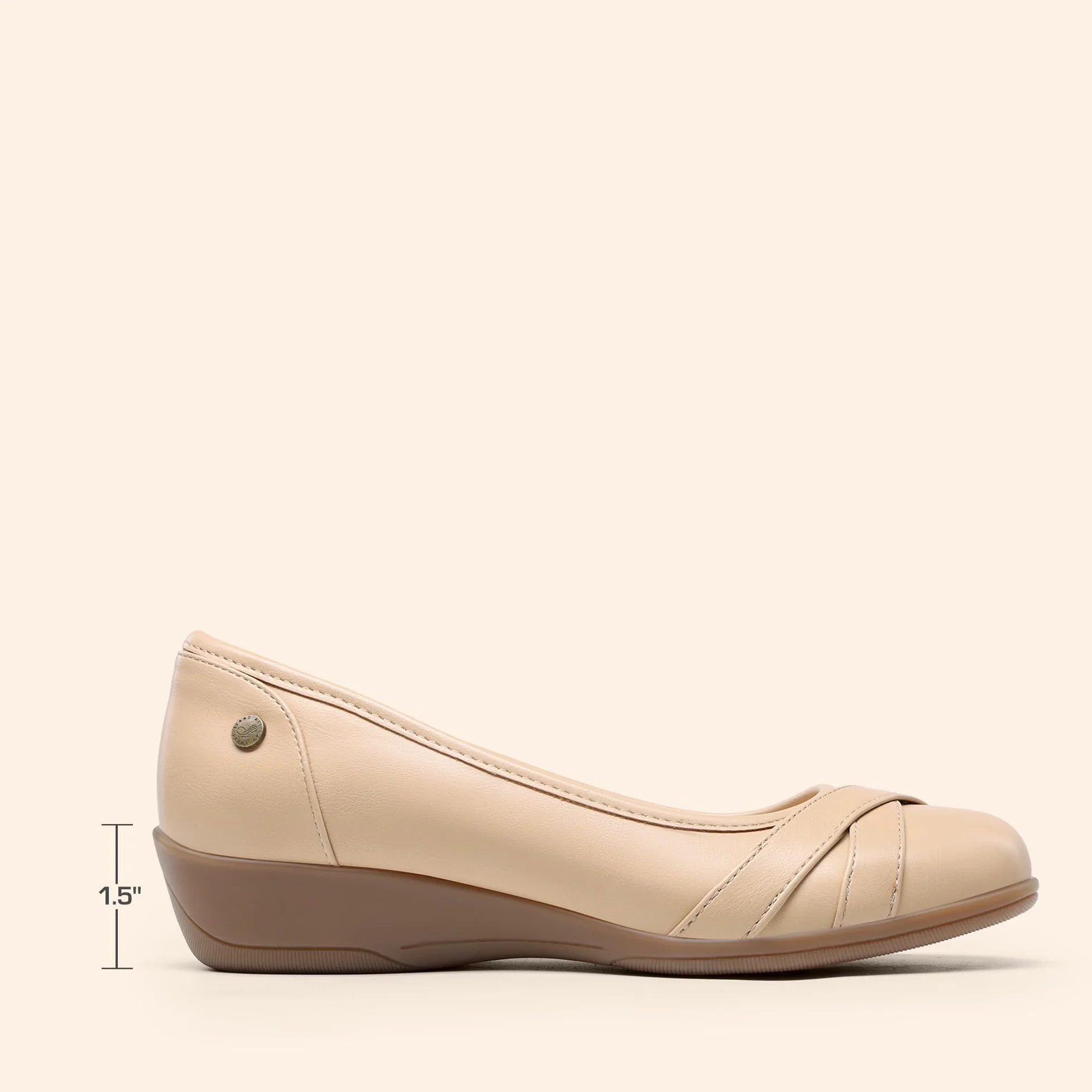 DREAM PAIRS Bailarinas Zapatos Planos Comodas con Tacones de Cuña Comodas con Plantilla Acholchada Clasico