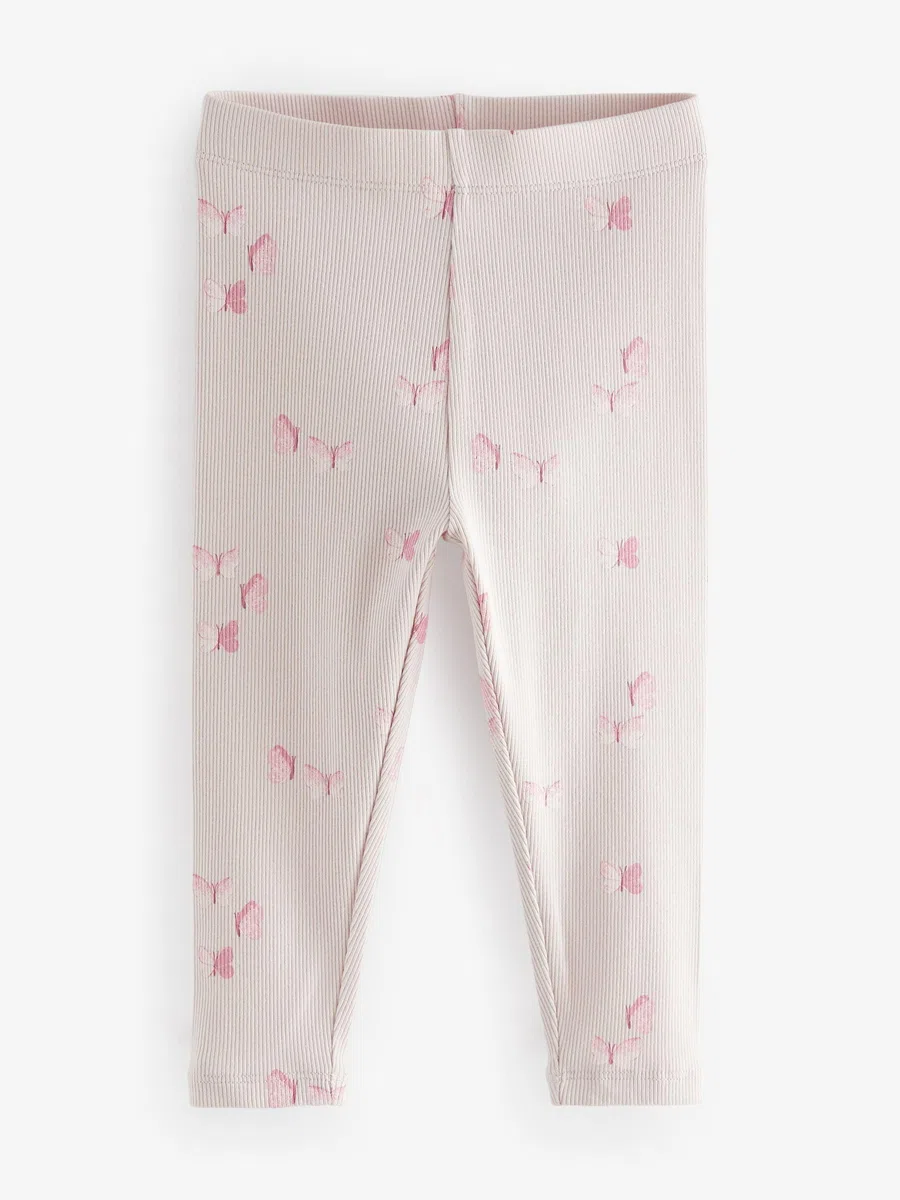 NEXT Niñas Pack de 5 Leggings Acanalados
