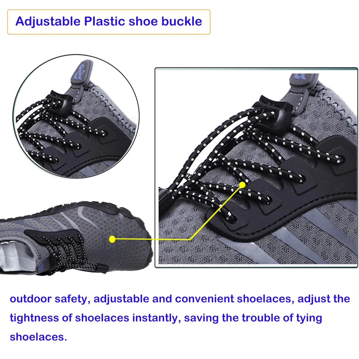 Zapatos de agua para hombre y mujer, de secado rápido, para deportes al aire libre, para natación, piscina, playa, surf, caminar, yoga, río, lago, senderismo, kayak