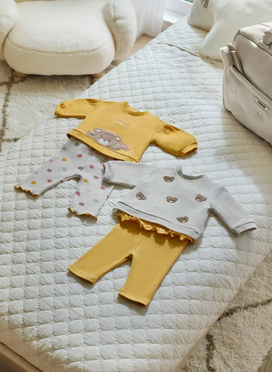 Mayoral Conj. Leggings 4 Piezas para bebé niña 6-9 Meses (75cm)