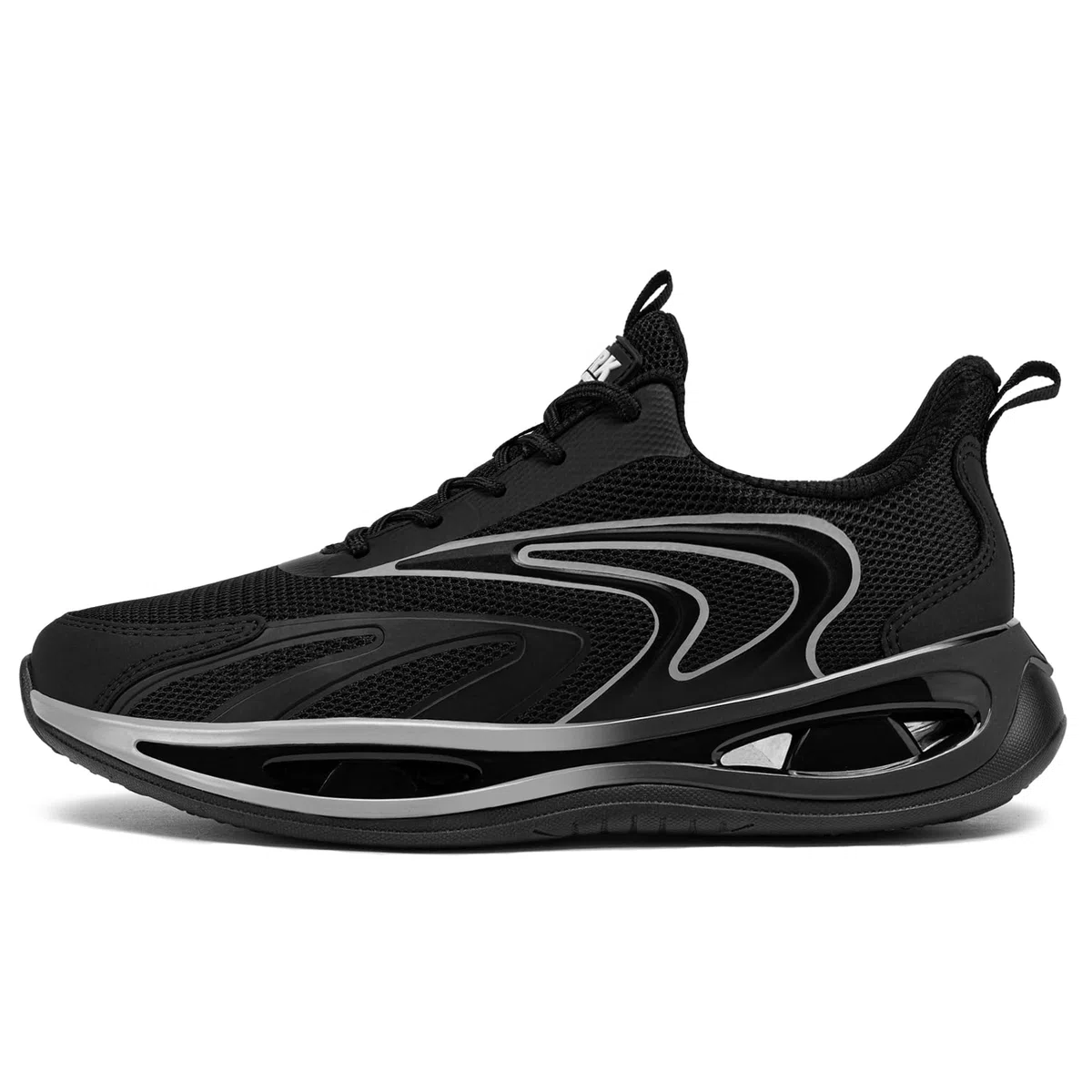 LARNMERN Zapatos de Seguridad Mujer Zapatillas de Seguridad Amortiguación Ligeros Comodidad Transpirabilidad Moda Zapatos de Trabajo(Negro Gris,35.5EU)