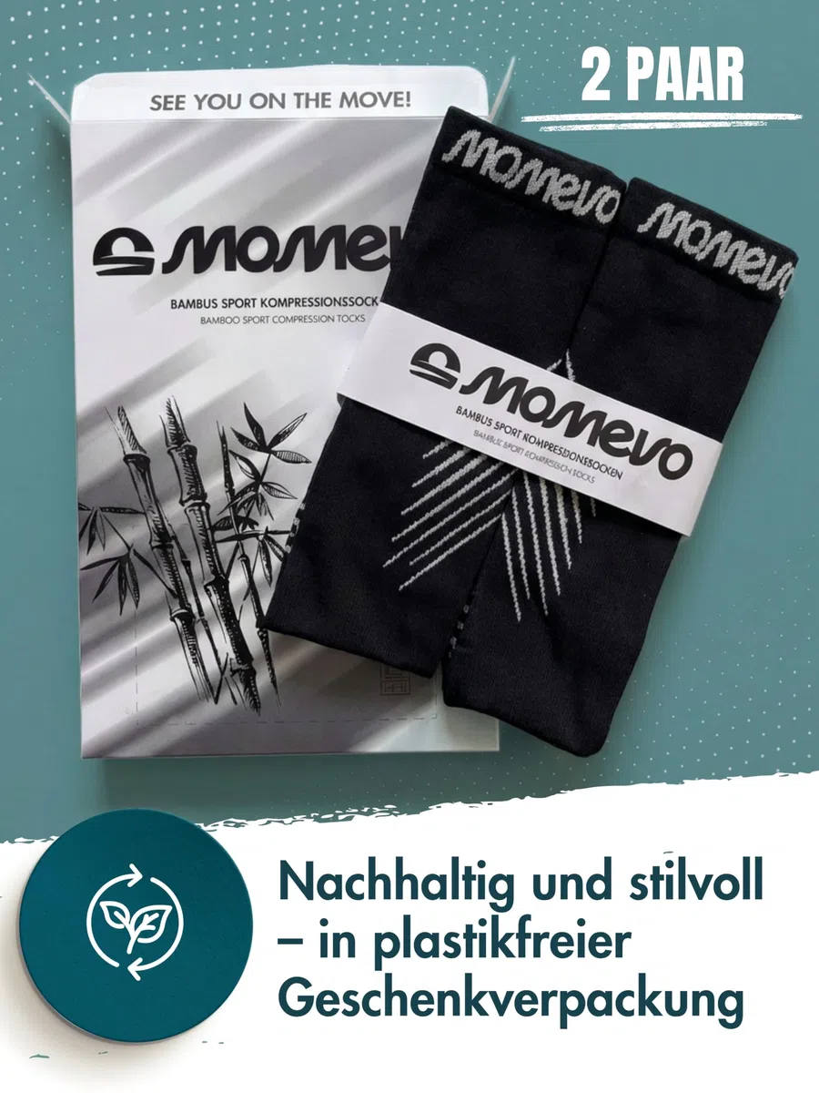 Calcetines deportivos de compresión de bambú para hombre y mujer, calcetines de compresión suaves y transpirables para correr, fitness y regeneración