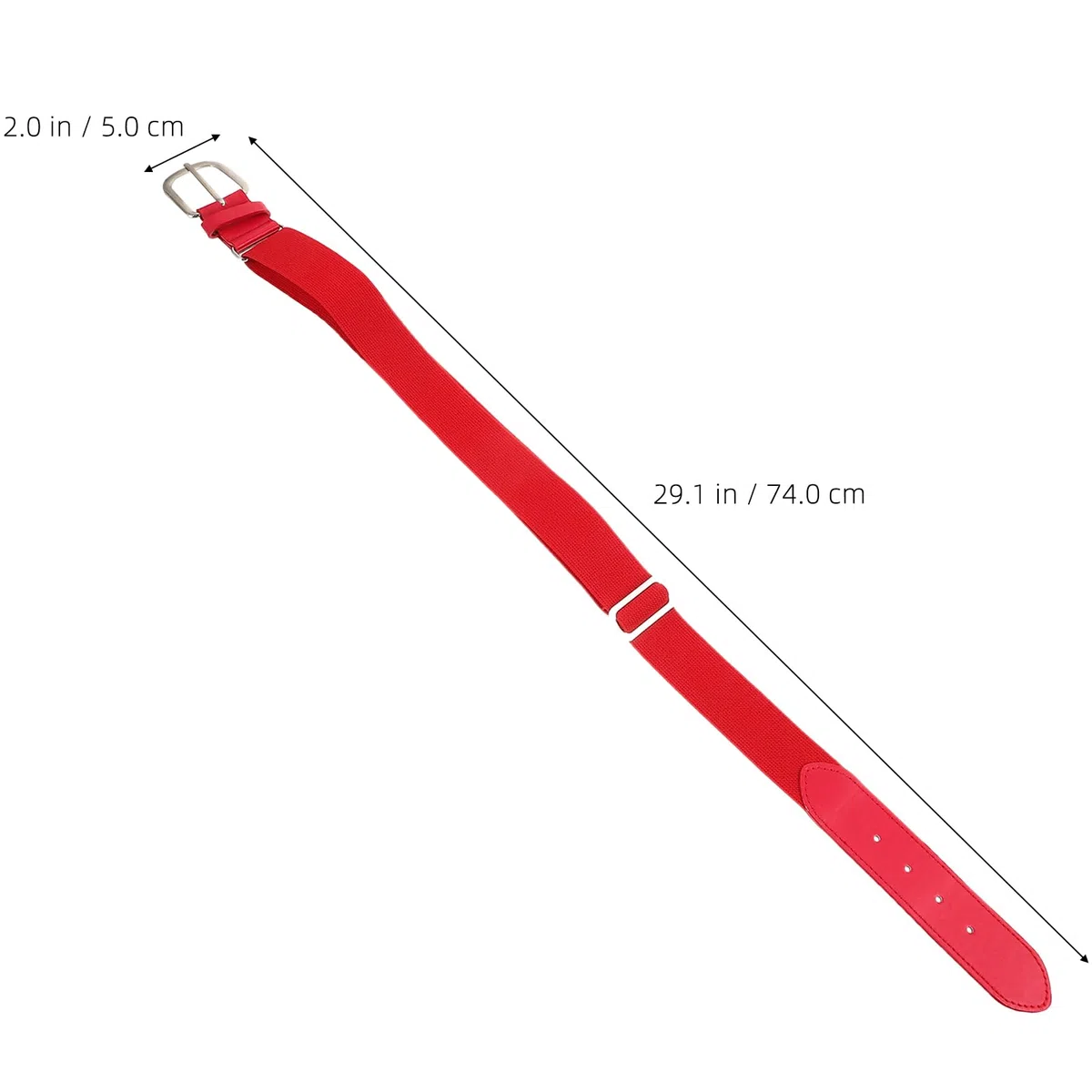 TENDYCOCO Cinturón Elástico Ajustable Para Béisbol Y Softbol Niños Jóvenes Cinturón Deportivo De Pu Rojo Para Jugadores De Béisbol
