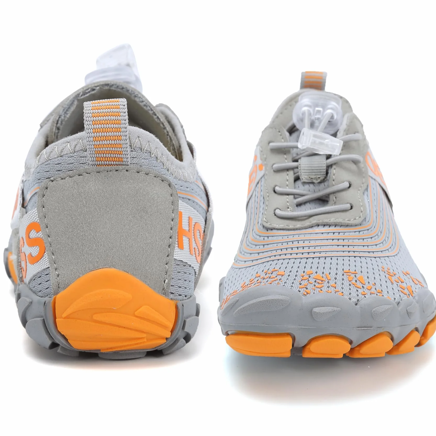 DimaiGlobal Calzado Descalzos Niñas Niños Zapatillas de Trail Running Barefoot Secado Rápido Zapatos de Agua Transpirable Antideslizante para Playa 30EU Gris