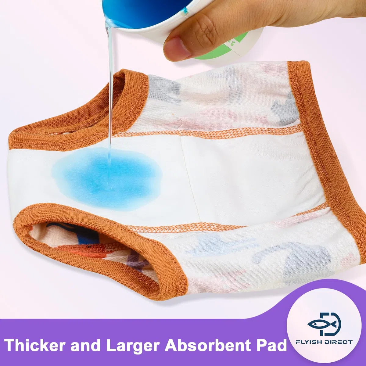 FLYISH DIRECT Calzones de Entrenamiento 10 Paquetes, Bragas de Aprendizaje Niños, 100% Algodón Absorbentes Pantalones de Entrenamiento para Niñas 3 Años, Rosa