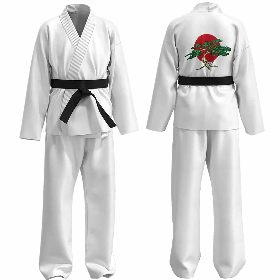 Kimono de Kárate Unisex Niños Uniforme Profesional Karate Basic Traje de Artes Marciales