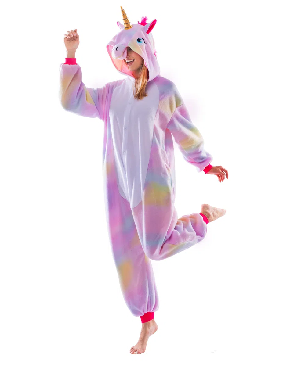 Spooktacular Creations Cosplay Pijama de Unicornio Disfraces para Chica Mujer Mono Una Pieza Ropa de Dormir