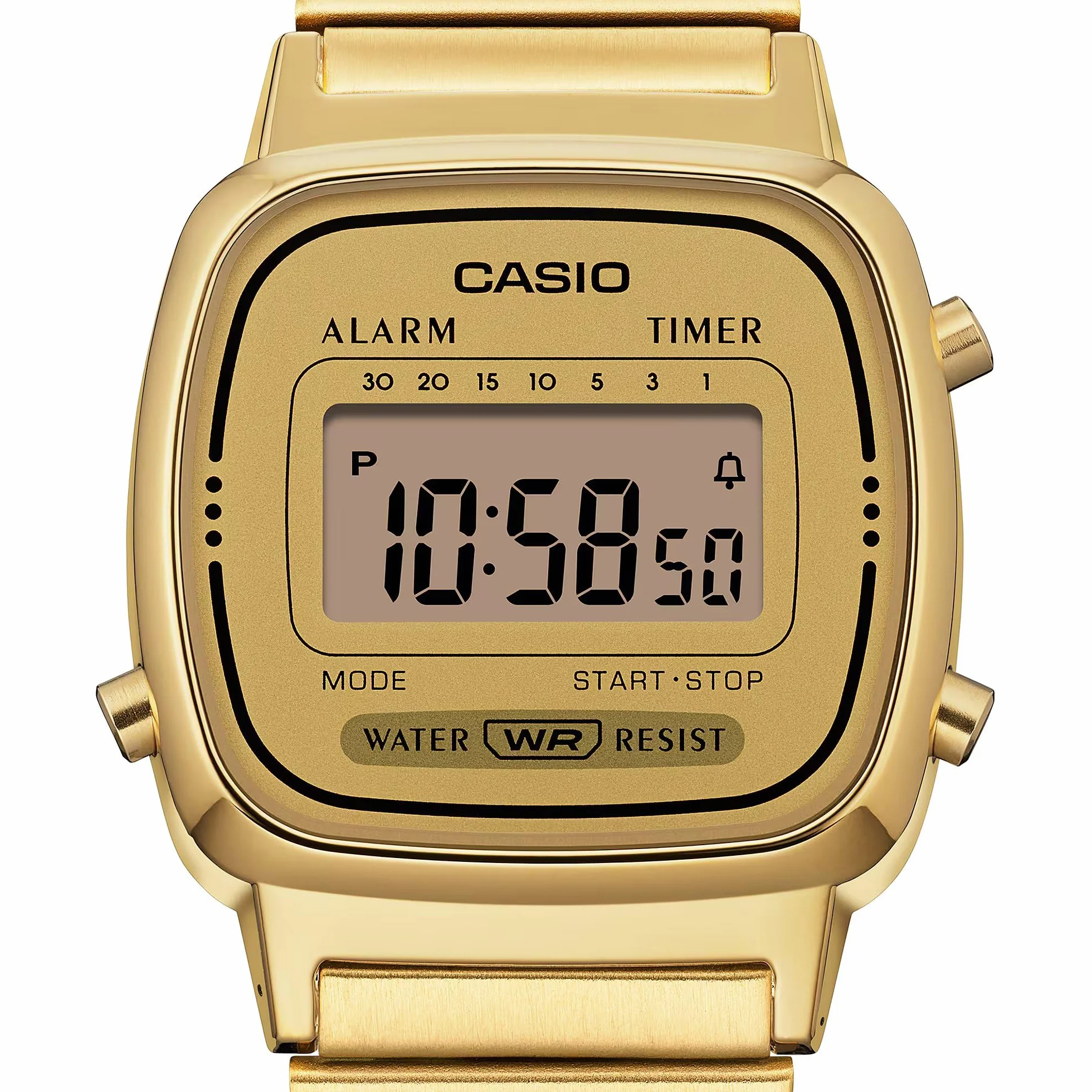 Casio Reloj Mujer Digital Cuarzo con Correa de Acero Inoxidable LA670WGA-9DF