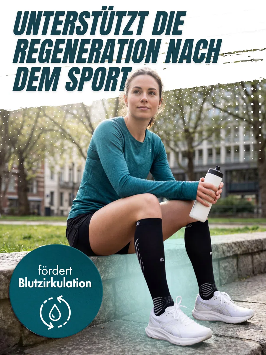 Calcetines deportivos de compresión de bambú para hombre y mujer, calcetines de compresión suaves y transpirables para correr, fitness y regeneración