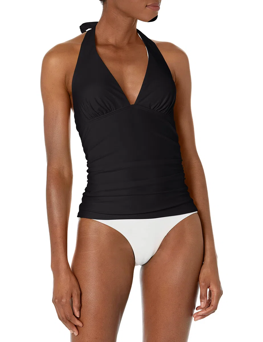 Tommy Hilfiger Halter Top Sujetador de Tankini para Mujer