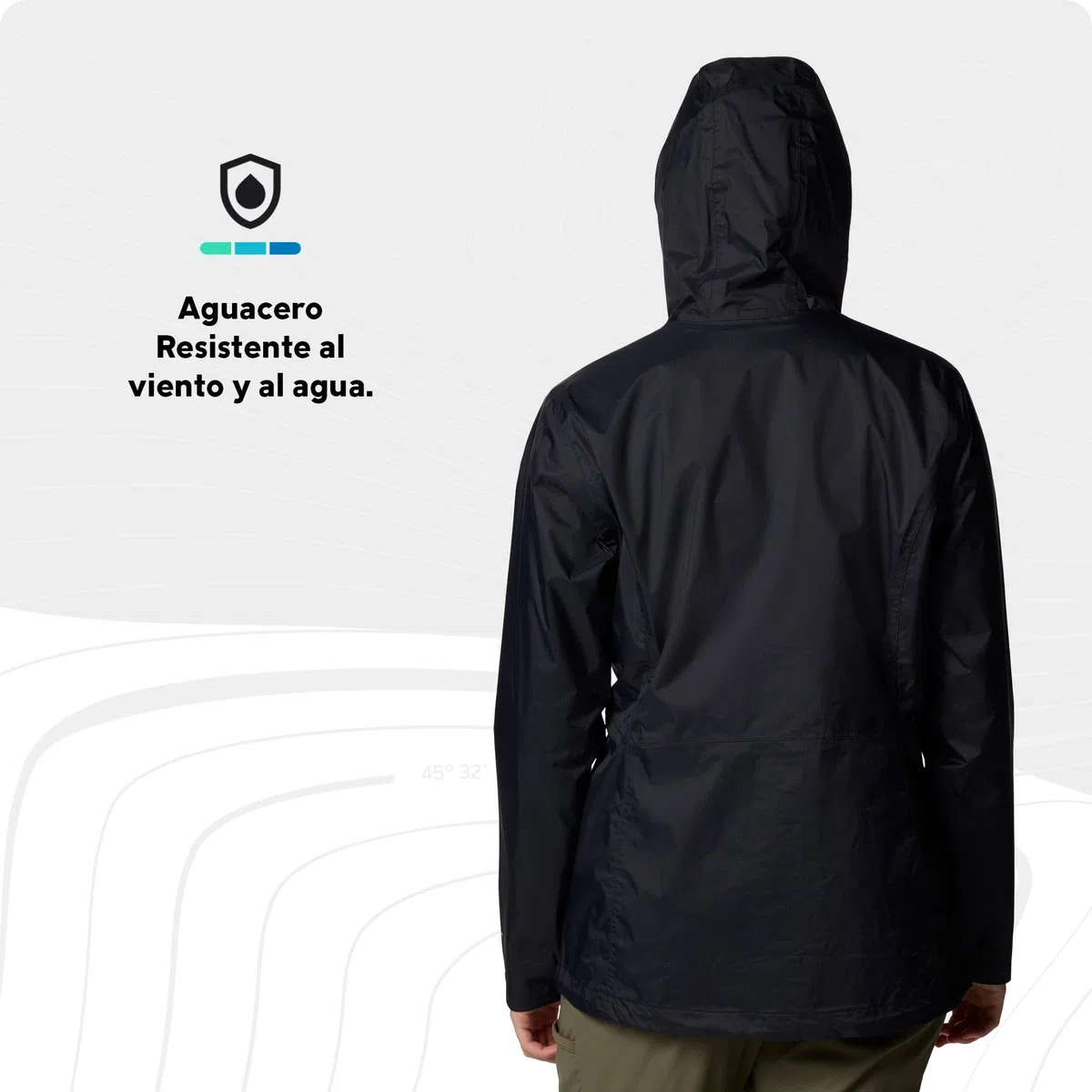 Columbia Pouring Adventure III Jacket, Chubasquero Impermeable para Mujer