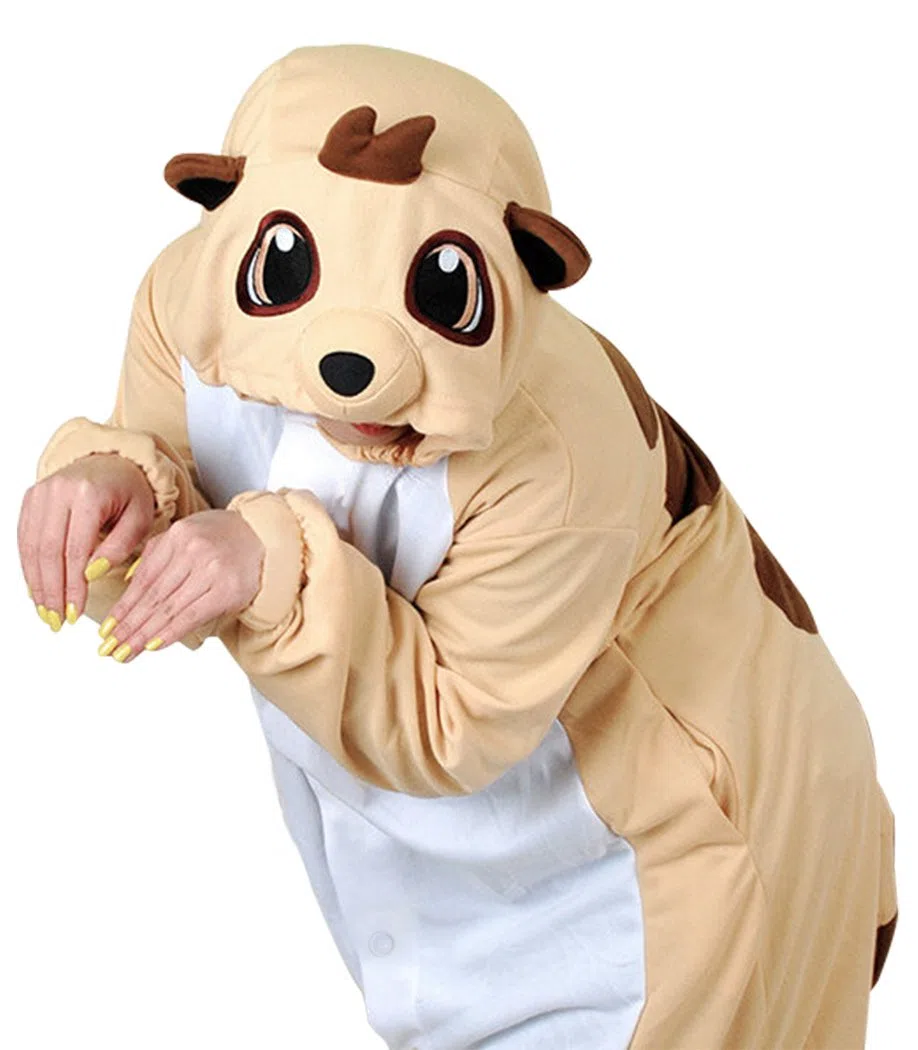wotogold Pijama de Suricata Animal Meerkat Disfraces de Cosplay Unisex para Adultos