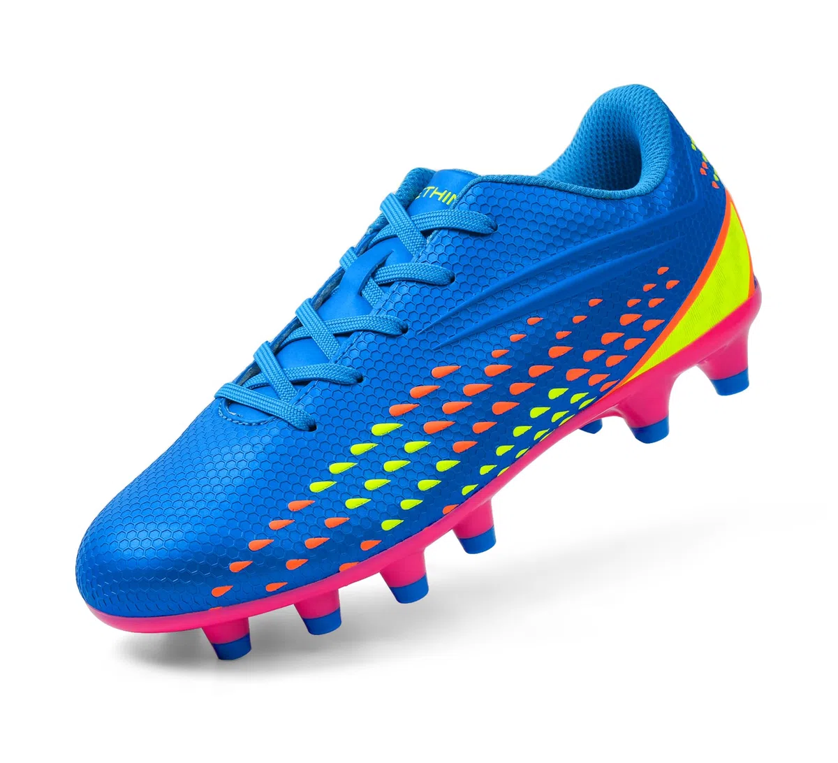 Unisex Calzado de Fútbol Niños/Niñas Zapatos de Fútbol Ligeros para Calzado Atlético Antideslizante de Tierra Firme
