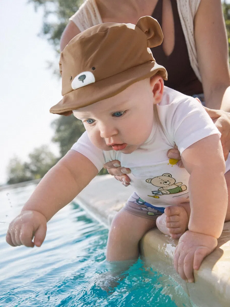 Mayoral Conj. baño con Gorro para bebé niño Osos