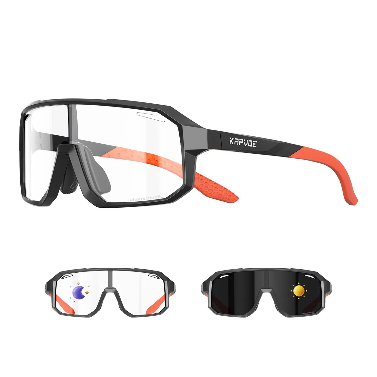 KAPVOE Gafas de sol Polarizadas para Niños Gafas de Ciclismo Juvenil Softball Béisbol Tenis Montura TR90 K9029
