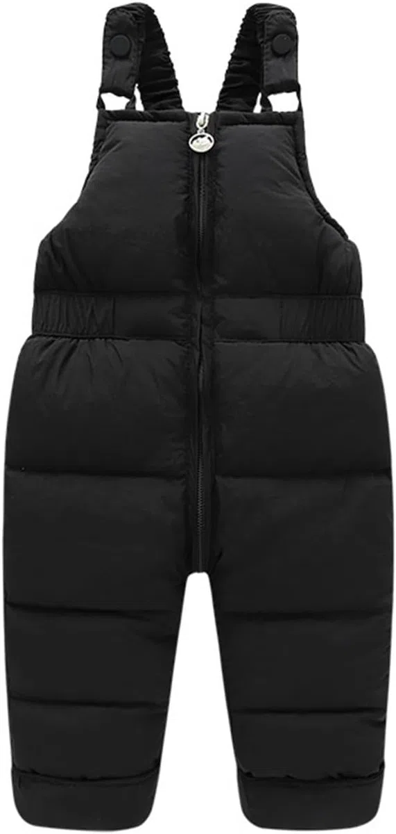 Traje de esquí de Dos Piezas con Cuello de Piel Grande para niños Traje de esquí Impermeable y a Prueba de Viento Pantalones de esquí para niños y niñas Traje cálido